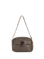 Khaki Women's Messenger Bag on a Wide Strap