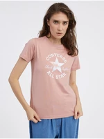 Pink Women's T-Shirt Converse - Women