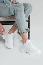 İnan Ayakkabı WOMEN'S WHITE MESH SNEAKER SNEAKERS Y1105