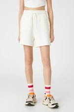 Koton Basic Shorts with Lace-Up Waist, Relaxed Fit.