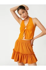 Koton Frilled Mini Skirt with Elastic Waist