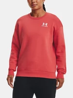 Under Armour Sweatshirt Essential Fleece Crew-RED - Women