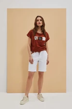 WOMEN'S SHORTS L-SH-4000 WHITE