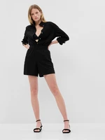 GAP Linen Shorts with Elasticated Waistband - Women