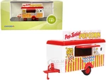 Mobile Food Trailer "Popcorn" 1/87 (HO) Scale Diecast Model by Oxford Diecast