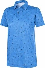 Galvin Green Rowan Boys Polo Shirt Blue/Navy 170