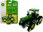 John Deere 8RX 340 Track Tractor Green "Happy Birthday" Edition 1/64 Diecast Model by ERTL TOMY