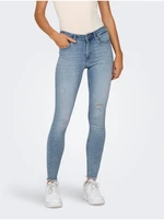 Light Blue Women's Skinny Fit Jeans ONLY Blush - Women's