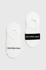Ponožky Calvin Klein Jeans 2-pak dámske, čierna farba, 701228104