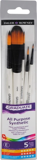 Daler Rowney Graduate Multi-Technique Brush Synthetic Ensemble de brosses