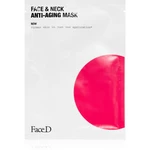 Face D Face & Neck plátenná maska proti starnutiu pleti 25 ml