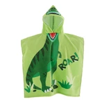 Zielone bawełniane ponczo dziecięce Dinosaur – Catherine Lansfield