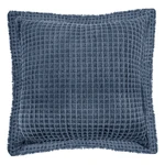 Niebieska bawełniana poduszka dekoracyjna Tiseco Home Studio Waffle, 45x45 cm
