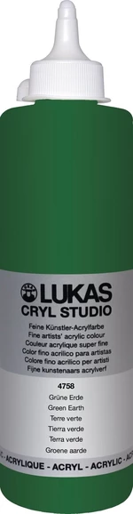 Lukas Cryl Studio Farba akrylowa 500 ml Green Earth