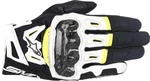 Alpinestars SMX-2 Air Carbon V2 Gloves Black/White/Yellow Fluo XL Motoros kesztyűk