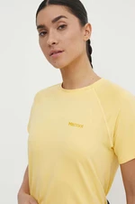 Športové tričko Marmot Windridge žltá farba