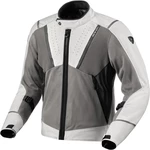 Rev'it! Jacket Airwave 4 Silver/Anthracite M Giacca in tessuto