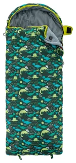 Children's blanket sleeping bag LOAP FIEMME DINOS Green/Yellow