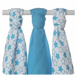 XKKO BMB Bambusová plienka Little Stars Cyan, 70x70, MIX 3ks
