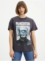 Dark grey T-shirt Noisy May Wendy - Women's