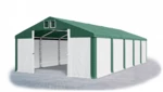 Garážový stan 4x6x2m střecha PVC 560g/m2 boky PVC 500g/m2 konstrukce ZIMA PLUS Zelená Bílá Zelené