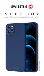 Zadní kryt Swissten Soft Joy pro Apple iPhone 13 Pro, modrá