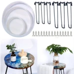 Ocean Big Round Table Silicone Mould DIY Crystal Epoxy Resin Mould Resin Casting Stool Making Home Decor Craft