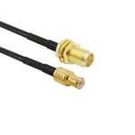 RP SMA Female Male Pin to MCX Male Plug RF RG174 Coaxial Coax Cable SMA to MCX Plug Straight connector RG174 Cable 10-50CM