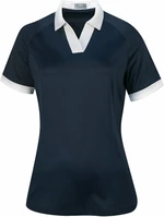 Callaway Womens Short Sleeve V-Placket Colourblock Polo Peacoat XS Camiseta polo