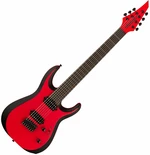 Jackson Pro Plus Series DK Modern MDK7 HT EB Satin Red with Black bevels Guitarra eléctrica de 7 cuerdas