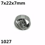 1pcs 1027 7x22x7 mm Double Row Self-aligning ball bearing High quality