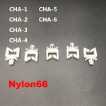 100pcs CHA-4 15X34 15*34 Nylon66 Square Wire Managmen Clip PCB Board Hole Zip Rivet Insert Plug Clamp Cable Fixed Seat