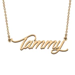 Tammy Custom Name Necklace Customized Pendant Choker Personalized Jewelry Gift for Women Girls Friend Christmas Present