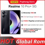 Global rom Realme 10 Pro+ 5G 6.7 inches 2160Hz Curved Screen Dimensity 1080 67W SmartFlash charge 5000mAh Android 13