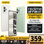 Global Version Realme GT 2 Pro 5G Snapdragon 8 Gen 1 SONY IMX766 Camera 6.7"120Hz 2K Display 65W SuperDart 5000mAh