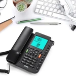 Office Phone Fixed Landline Telephone Desk Display Number Storage Wide Display For Home Office Hotel Restaurant