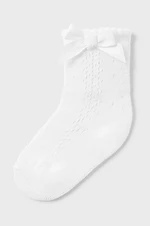 Ponožky pre bábätká Mayoral Newborn biela farba
