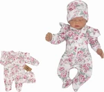 Z&Z 2-dílná soupravička overálek se šlapkama + čepička, Růže bílá, růžová, vel. 68 (3-6m) Z&Z 2-dílná soupravička overálek se šlapkama + čepička, Růže bílá, růžová, vel. 68 (3-6m)