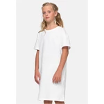 Dívčí organické oversized tričko bílé