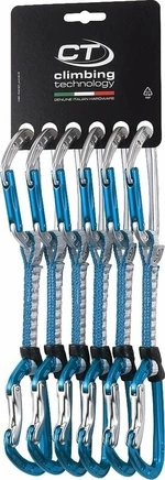 Climbing Technology Aerial Pro Set DY Dégainer rapidement Silver/Light Blue Solid Straight/Solid Bent Gate 12.0