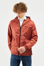 River Club Men's Tile Waterproof Hooded Raincoat with Lined Pocket - Windbreaker Jacket