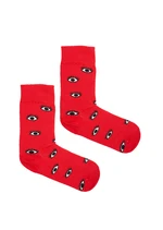 Kabak Unisex's Socks Patterned Red Eyes