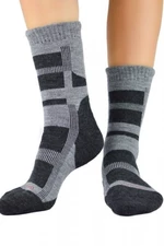 Noviti vlněné SW 003 M 02 šedé Pánské ponožky 43/46 šedá