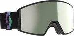Scott React AMP Pro Goggle Black/Aurora Green/AMP Pro White Chrome Ski Brillen