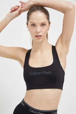 Sportovní podprsenka Calvin Klein Performance Essentials černá barva