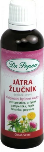 DR.POPOV Játra-žlučník Bylinné kapky 50 ml