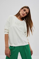 Sweatshirt with inscription