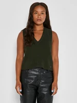 Khaki sweater vest Noisy May Rossita - Women's