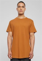 Shaped long caramel T-shirt