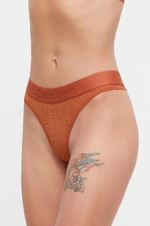 Tanga Calvin Klein Underwear oranžová barva, 000QF7287E